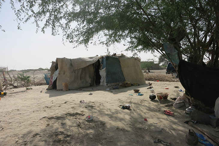 Nigerian refugee shelter in Niger. ©2014 Watchlist/Janine Morna