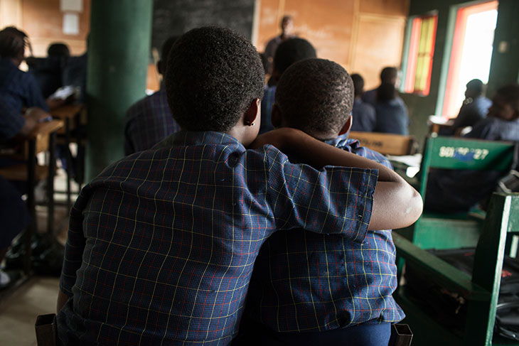 Children attending class at a school in Nigeria. © 2014 Watchlist/Ruth McDowall.